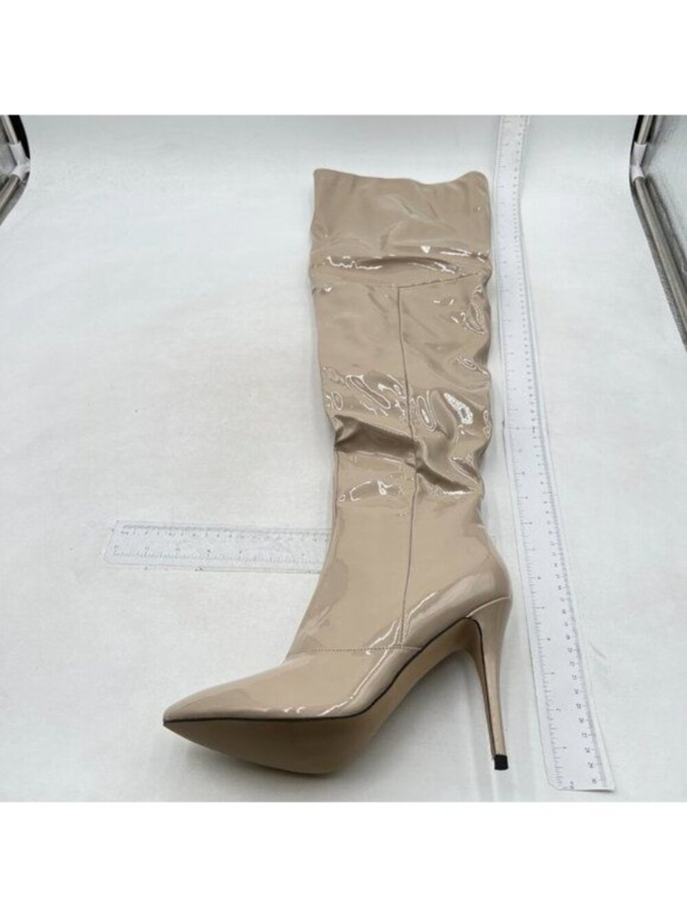 Women's Knee High Long Boots, Stiletto Wide Calf Tall Pointed Toe Heeled Boot